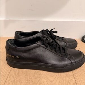 Common Projects Black Leather Women's Sneakers